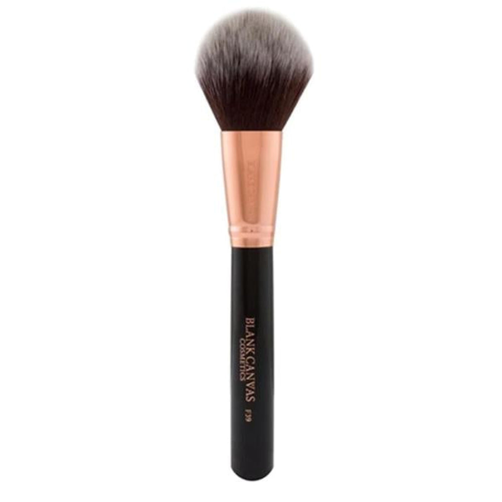 Blank Canvas, F39 Rose Gold Black Dome Powder Brush