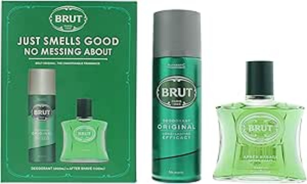 Brut, Aftershave 2 Piece Gift Set  100ml Aftershave & Deodorant Spray