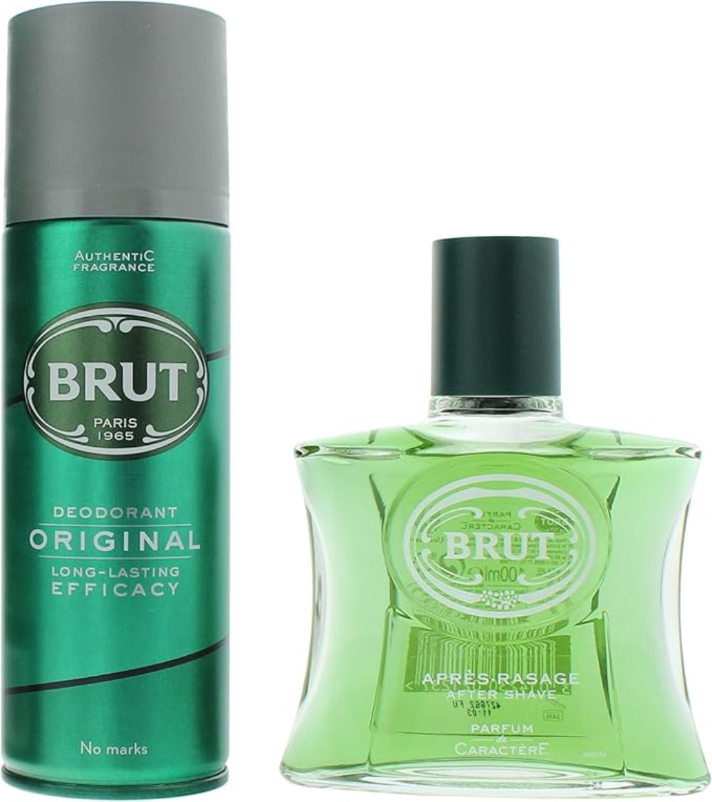 Brut, Aftershave 2 Piece Gift Set  100ml Aftershave & Deodorant Spray