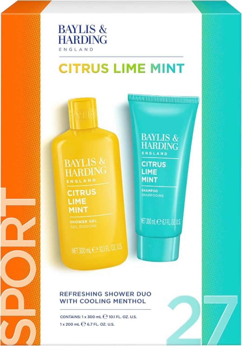Baylis & Harding, Citrus, Lime & Mint Men's Refreshing Shower Duo Gift Set