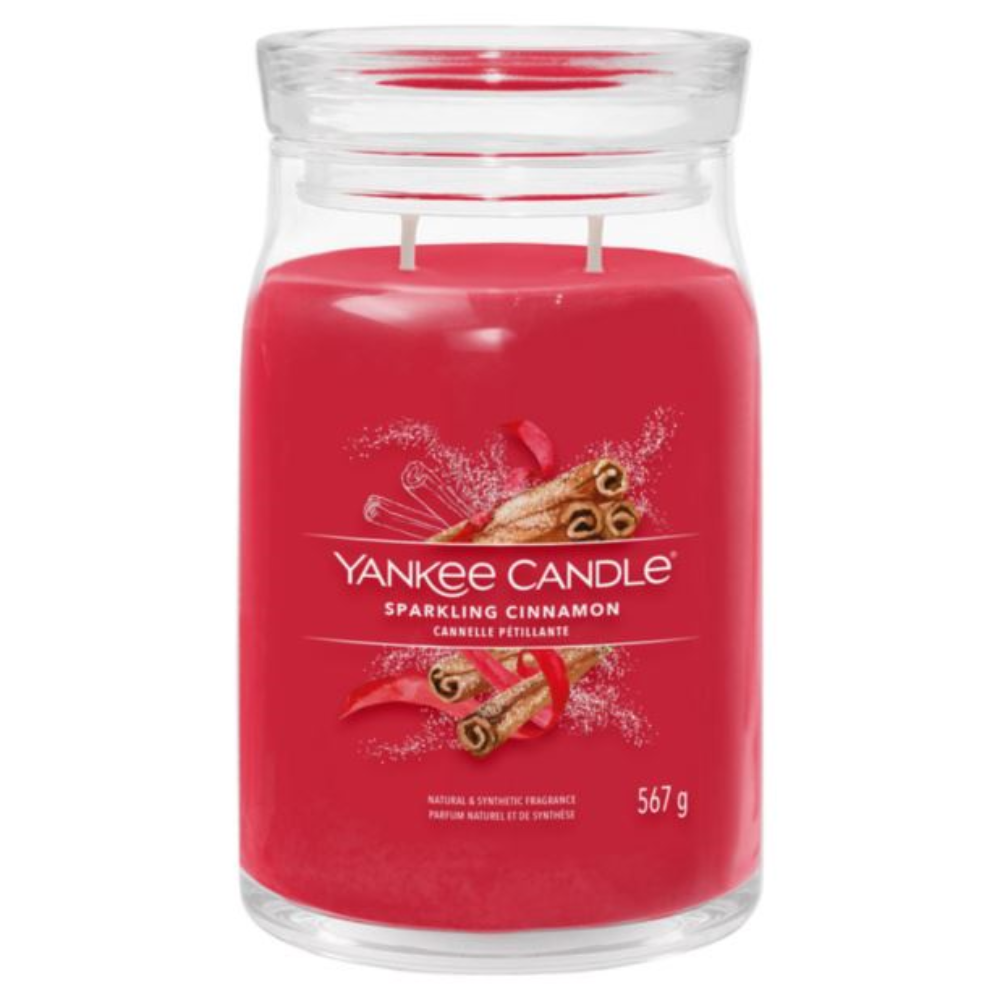 Yankee Candle scented candle - Sparkling Cinnamon  Large Jar 567g