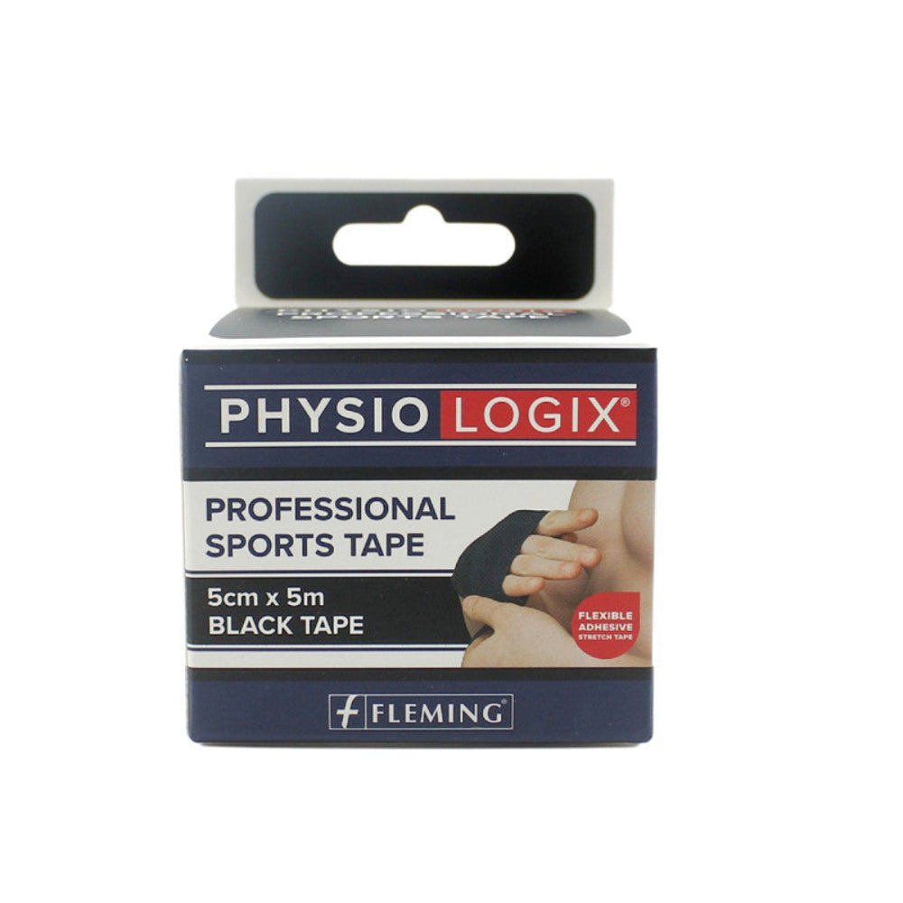 Physiologix Sports Tape 5cm X 5m Black