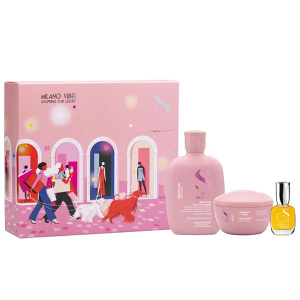 Alfaparf, Semi Di Lino Moisture Trio Giftset