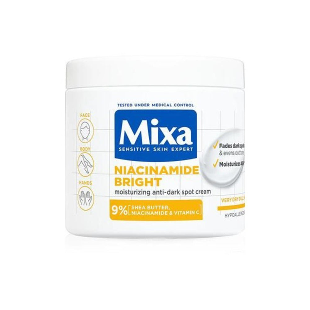Mixa, Niacinamide Bright Moisturising Anti-Dark Spot Cream 400ml