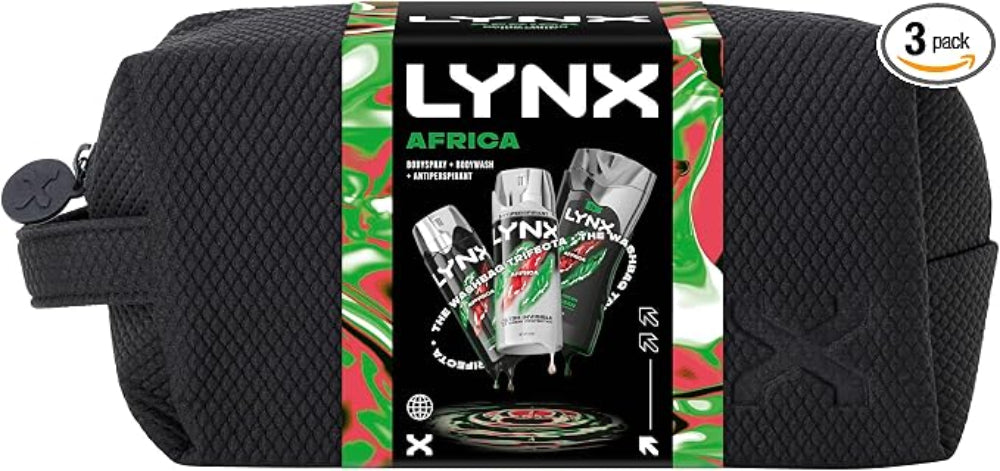 Lynx Gift Set Africa Washbag Gift Set