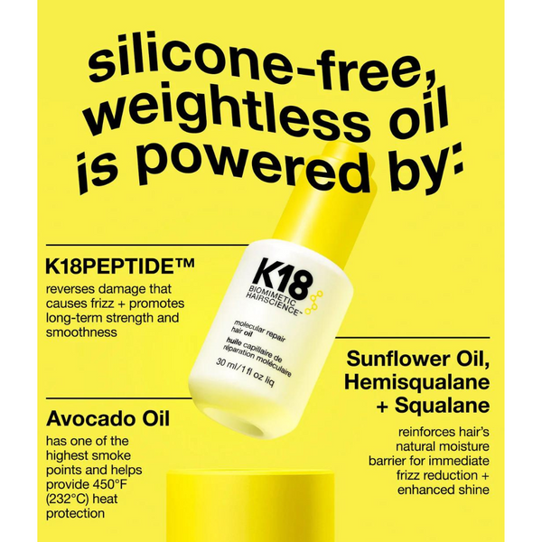 K18, Molecular Repair Hair Oil 30ml