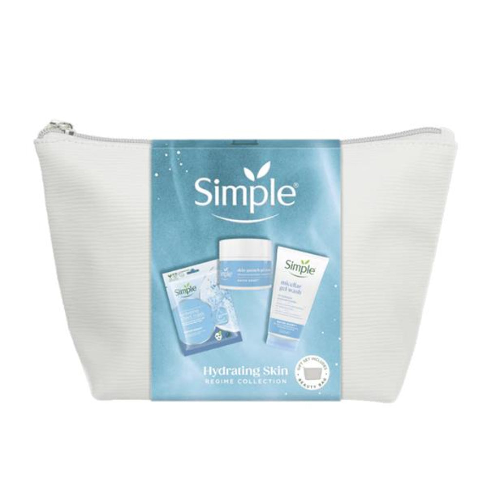 Simple, Hydrating Skin Regime Collection Gift Set & Beauty Bag