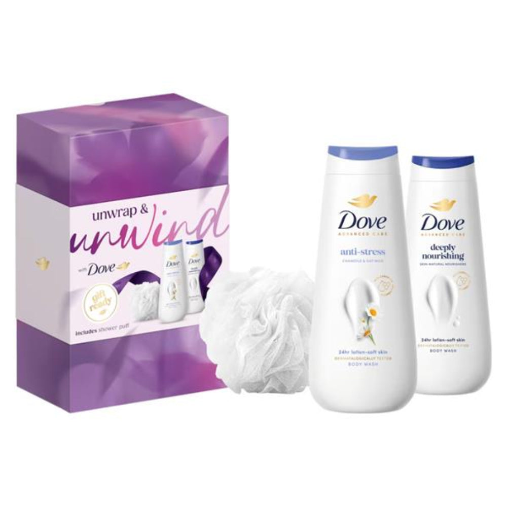 Dove, Unwind Bodywash 3 Piece Set