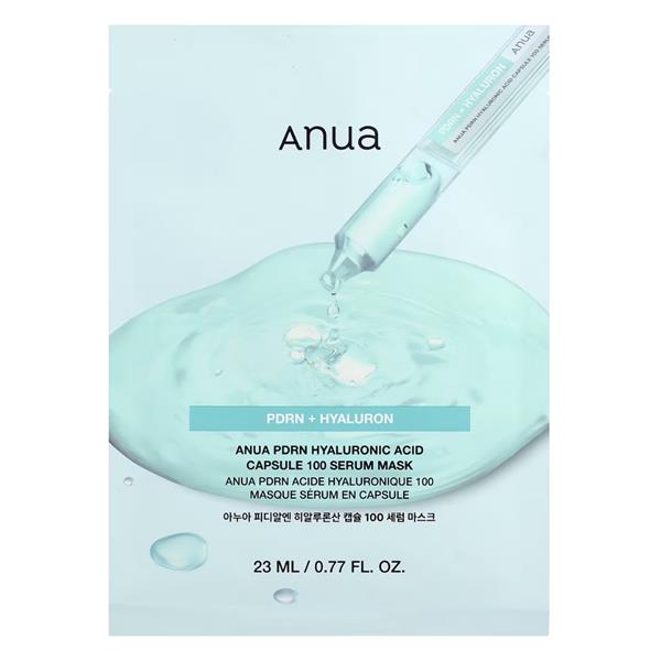 Anua, PDRN  + Hyaluronic 100 Serum Face Mask X 1