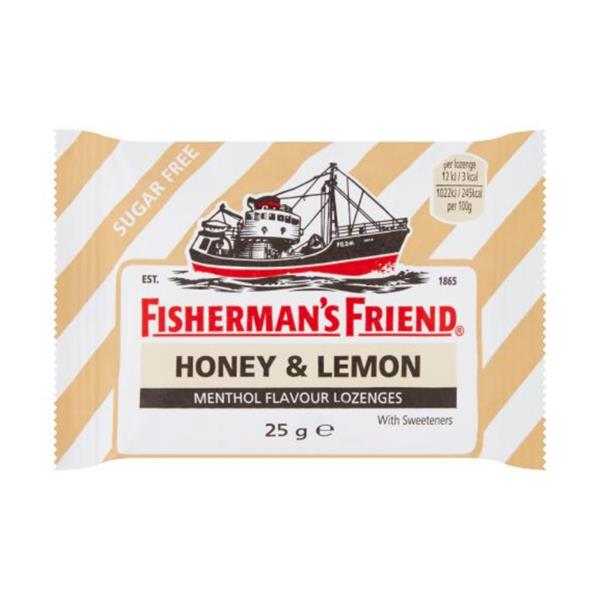 Fisherman's Friend, Sugar Free Honey & Lemon Cough Drops 20 Pack