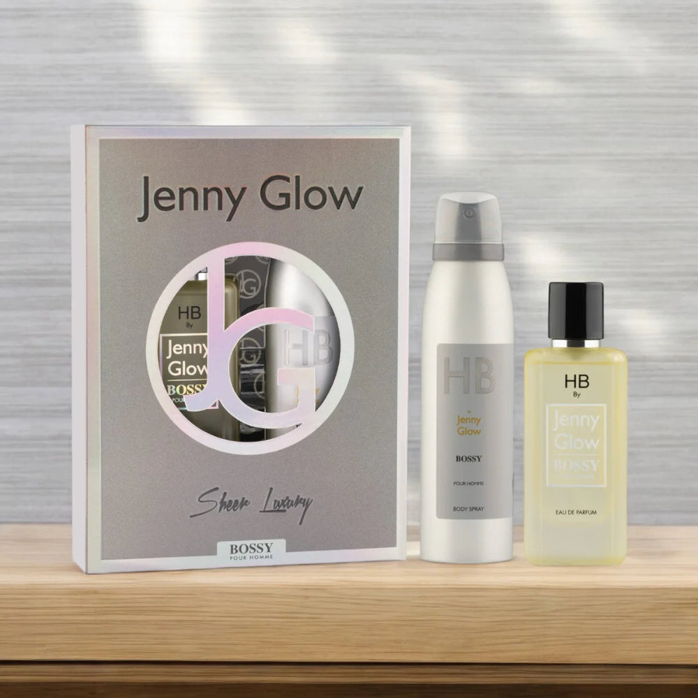 Jenny Glow,  2pcs Body Spray & 50ml Fragrance “Bossy” Pour Homme