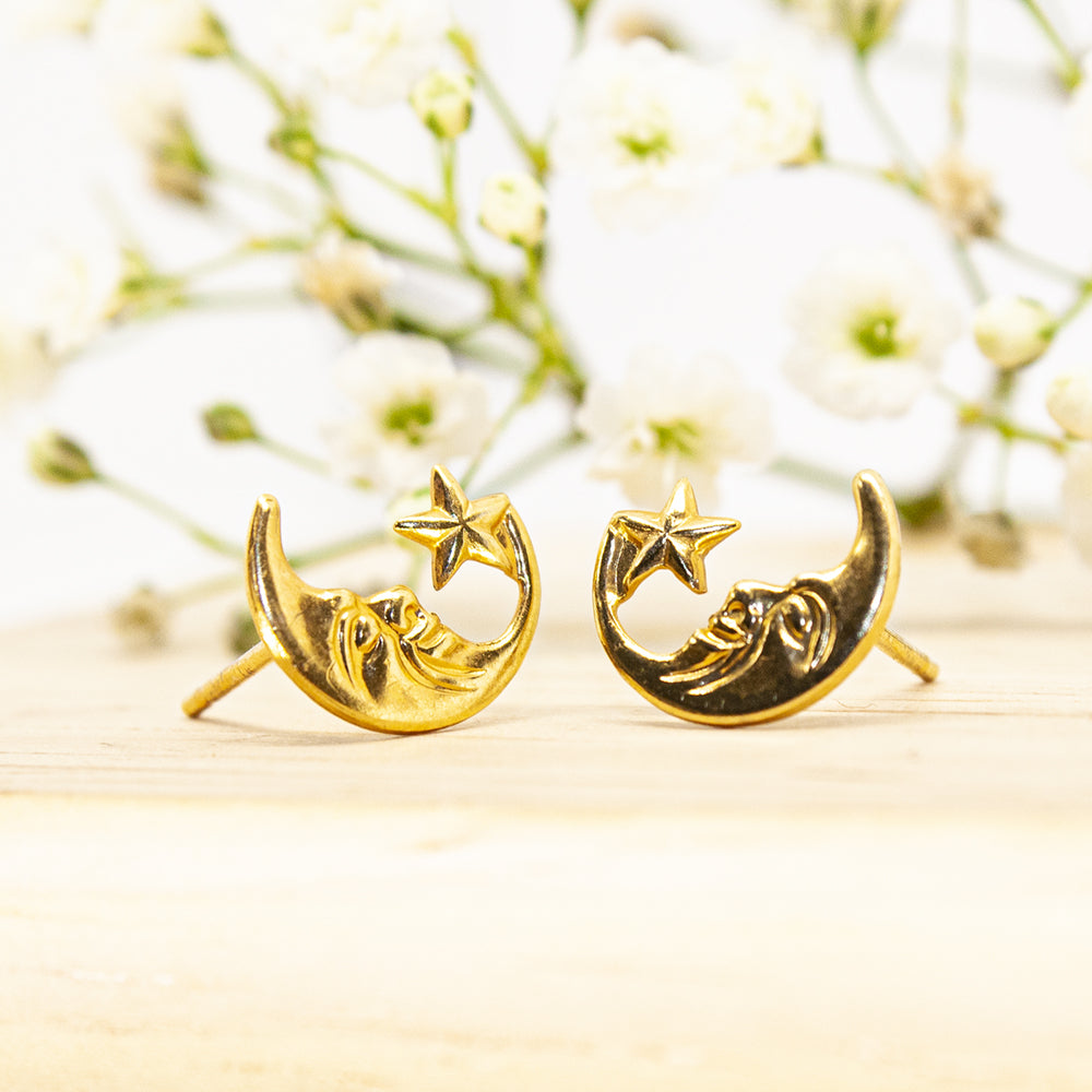 Earsense, Gold Star/Moon Mixed Studs(113)