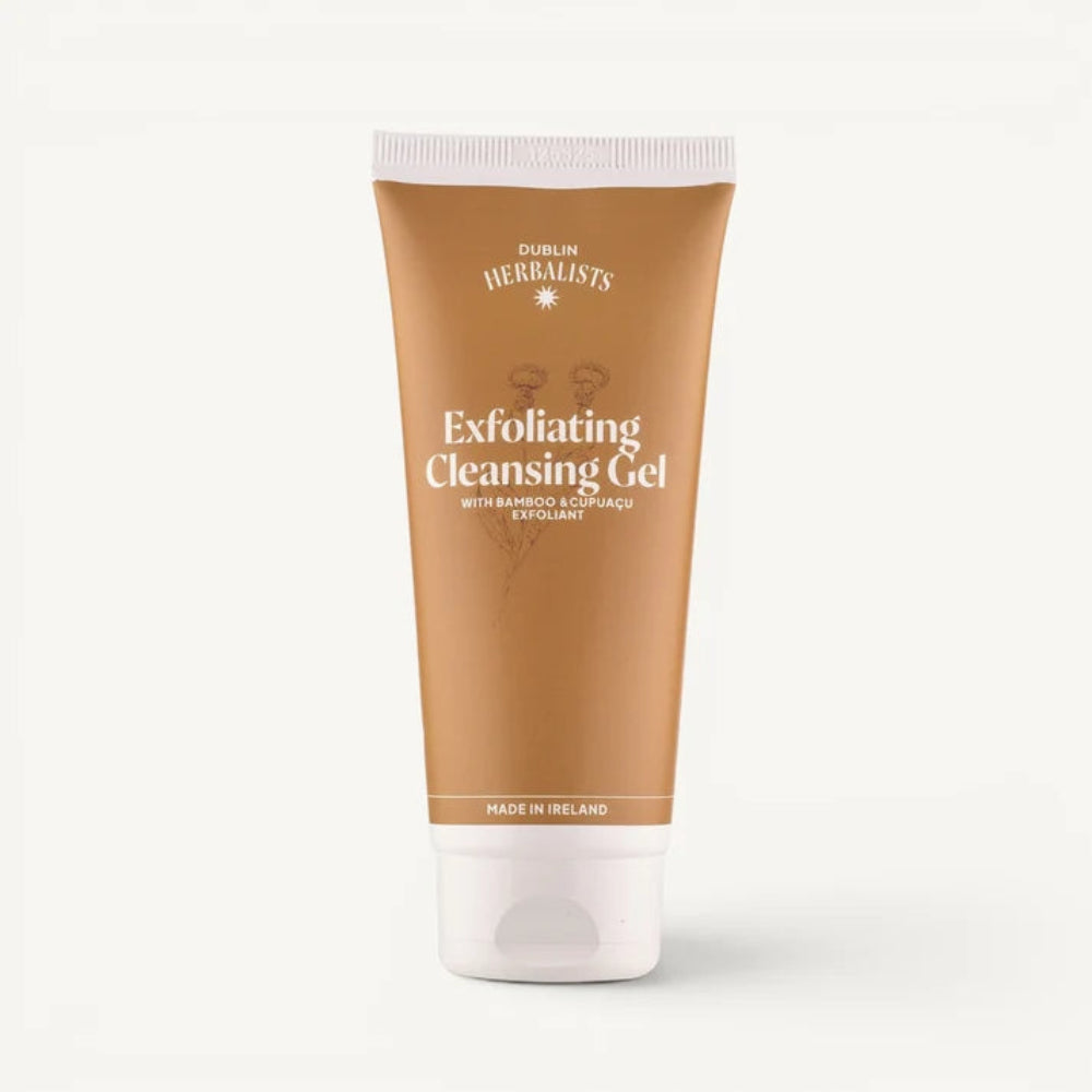 Dublin Herbalists, Exfoliating Cleansing Gel – Natural 3-in-1 Face Exfoliator 100ml