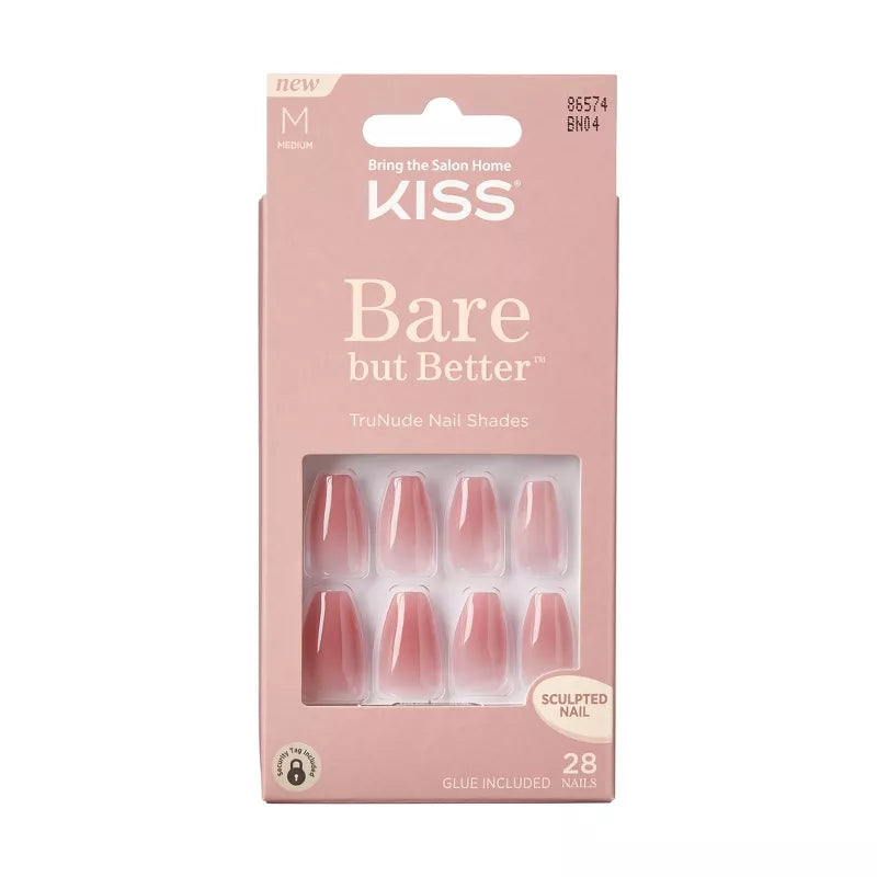 Kiss Bare-But-Better Nails Nude Nude
