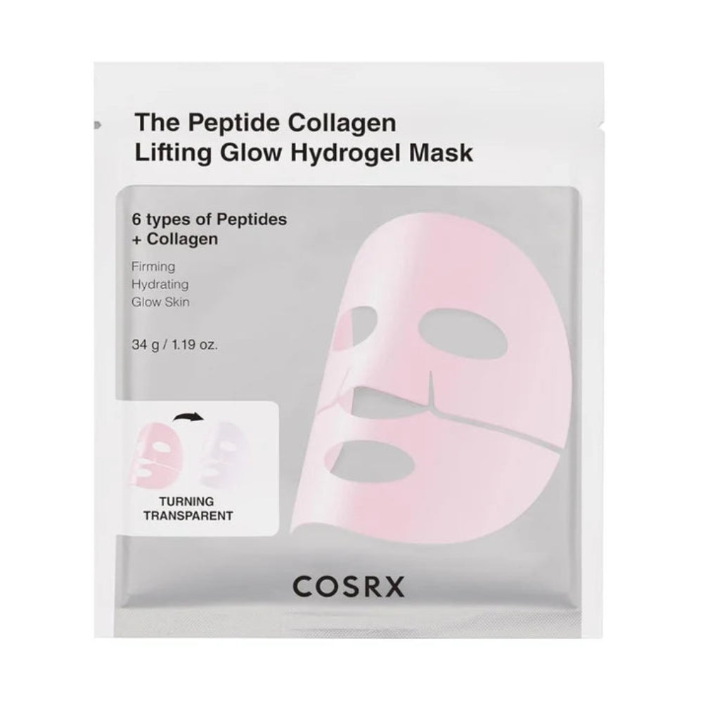 COSRX,  Peptide Collagen Glow Hydrogel Mask 34g