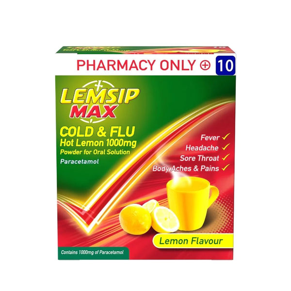 Lemsip Max Sinus & Flu Hot Lemon 10s