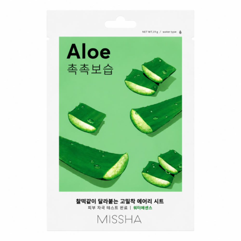 Missha,Airy Fit Sheet Mask Aloe, 1 sheet 19g