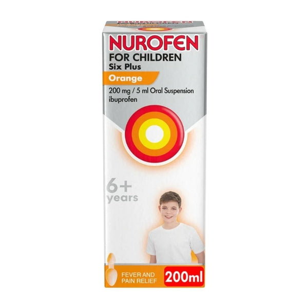 Nurofen For Children 6+ Orange 200Mg/5Ml Oral Suspension 100ml