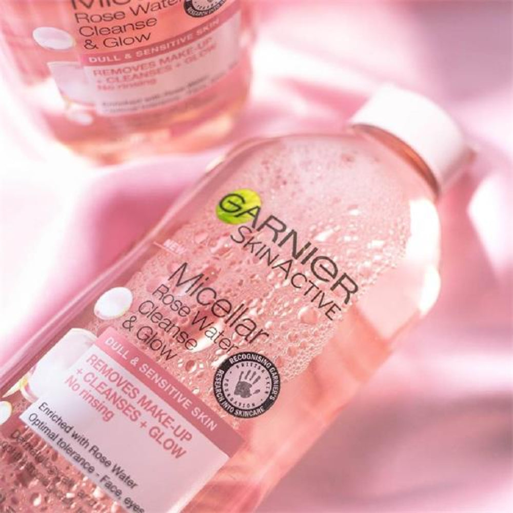 Garnier, Micellar Rose Water Cleanse And Glow 400ml