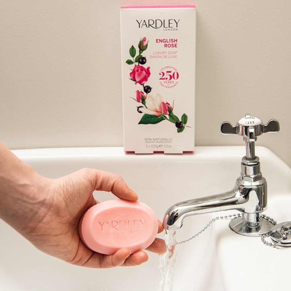 Yardley, English Rose Soap 3 x 100g