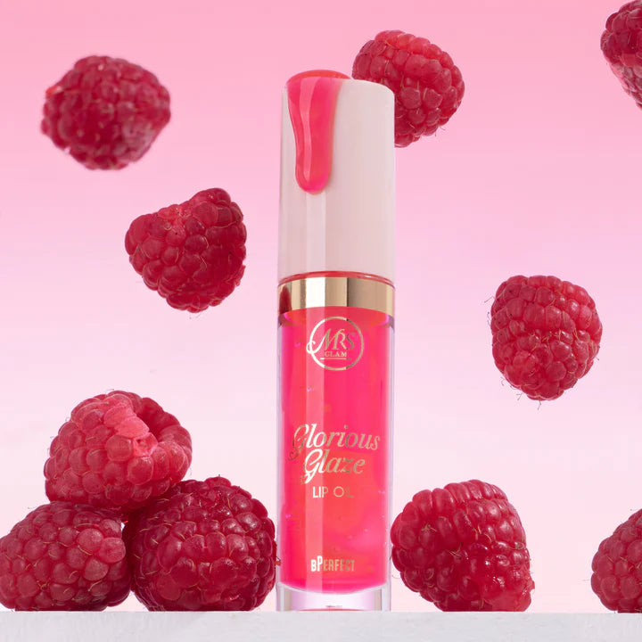 BPerfect, Mrs Glam Glorious Glaze Lip Oil Raspberry Zest 3.5ml
