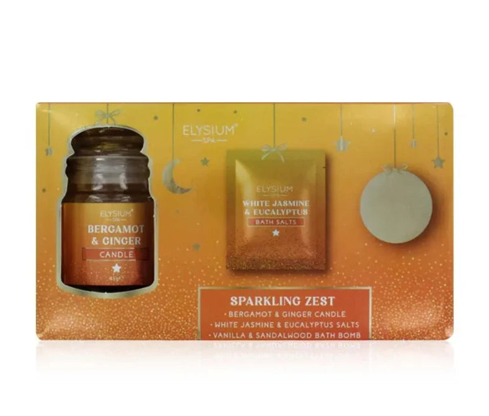 Elysium Spa Sparkling Zest 3pc Bath Gift Set