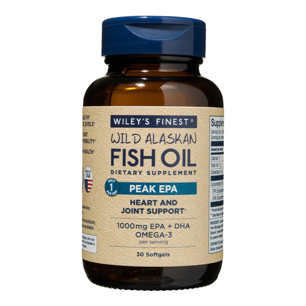 Wiley's Finest Wild Alaskan Fish Oil Peak EPA 30 capsules