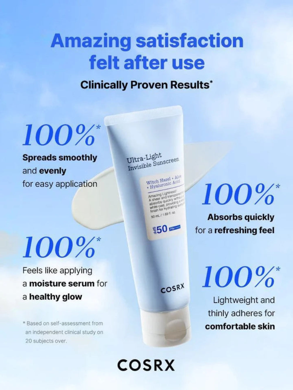 COSRX, Ultra-Light Invisible Sunscreen SPF50 PA++++