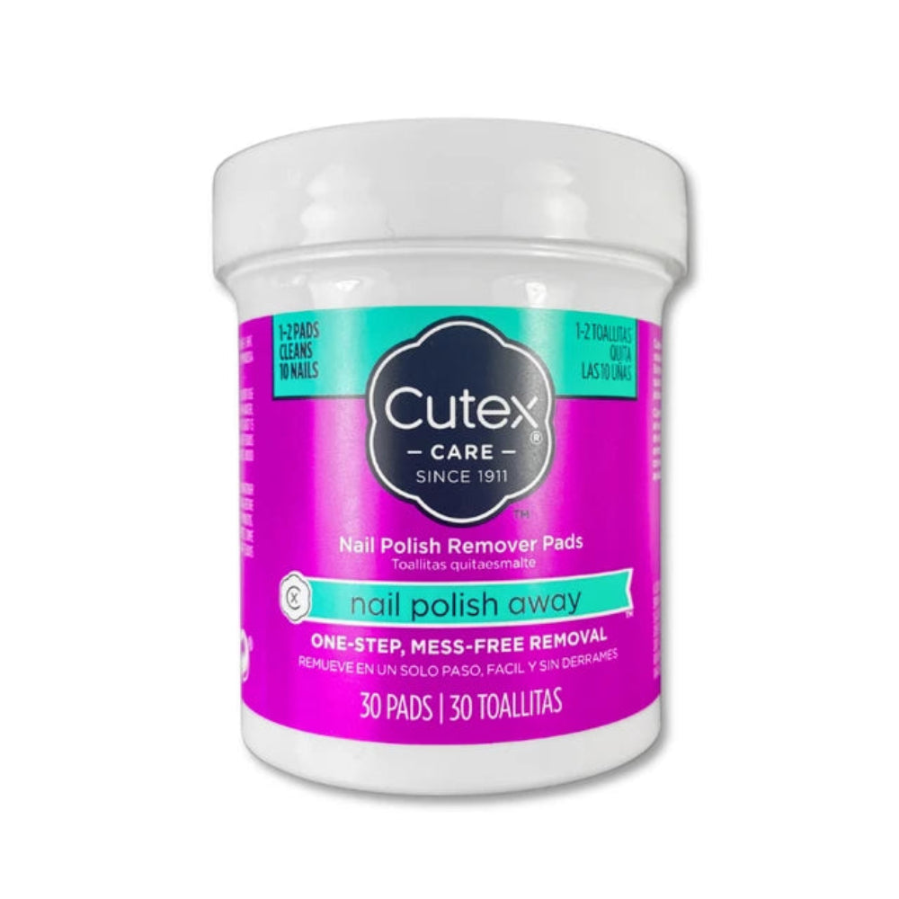 Cutex, Nail Polish Away Round Remover Pads 30s