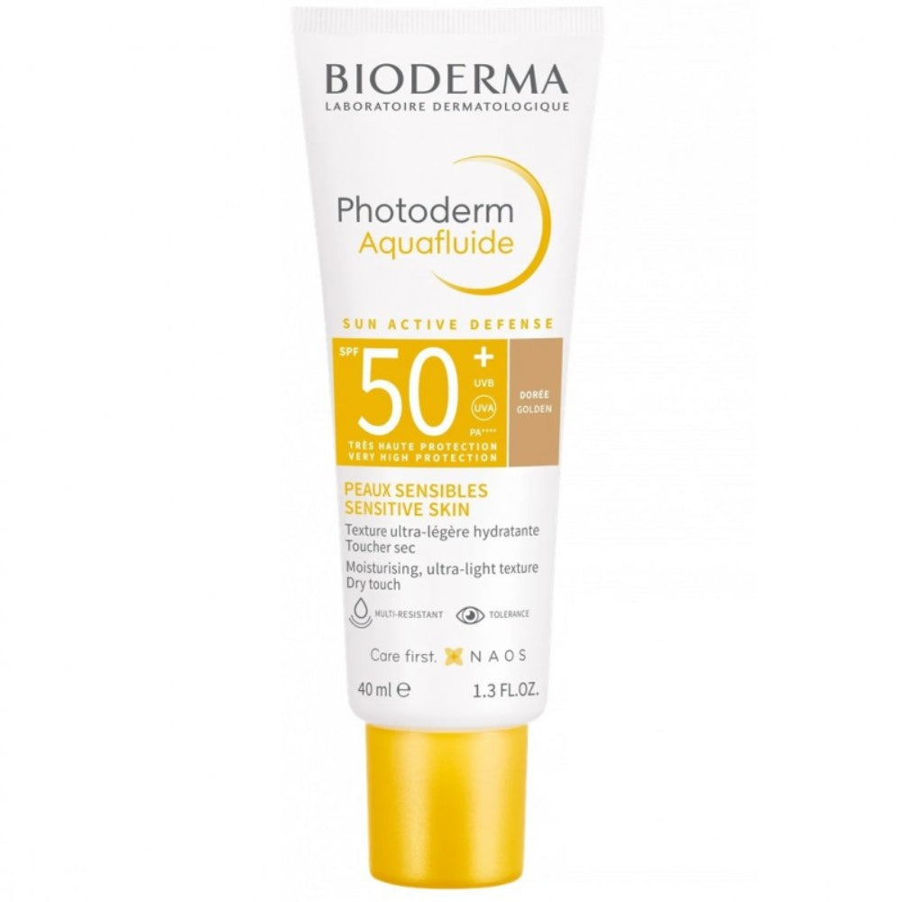Bioderma, Photoderm Aquafluide Sun Active Defense SPF50+ Golden 40ml