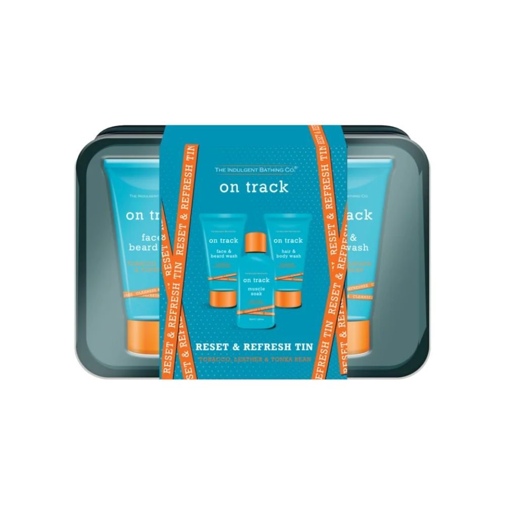 The Indulgent Bathing Co., On Track Tin Gift Set