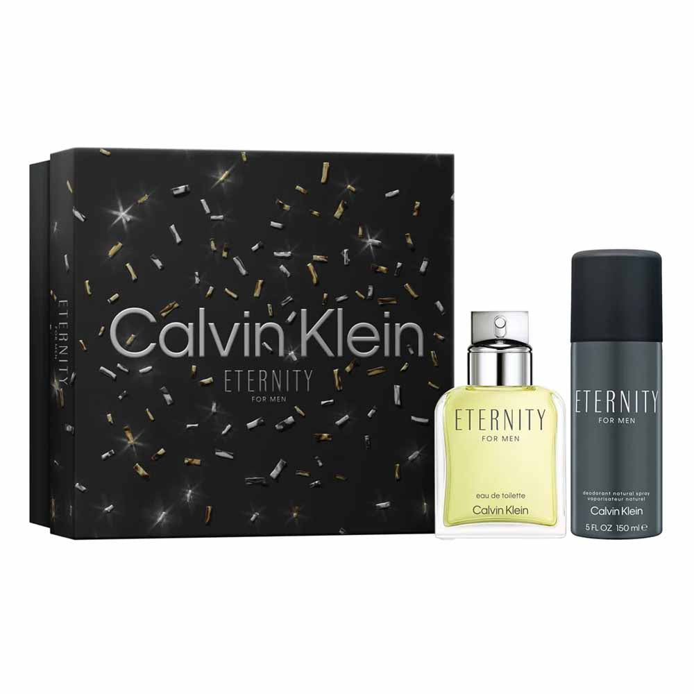 Calvin Klein, Eternity For Men 100ml Edt Gift Set 2 Pc
