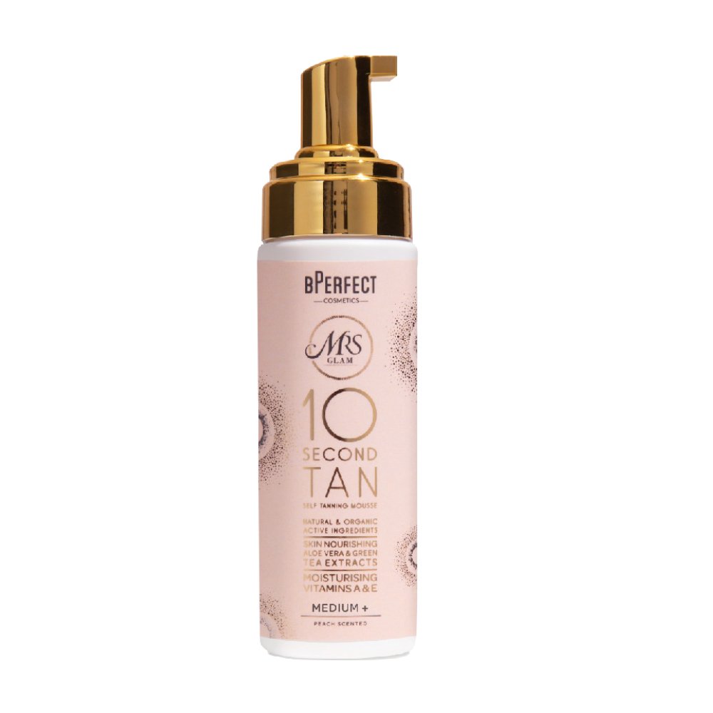 Bperfect Mrs Glam 10 Second Tan Peach Scented Mousse Medium 175ml