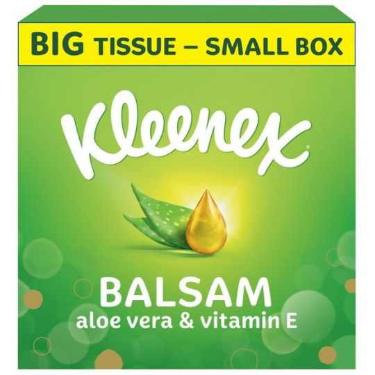 Kleenex Balsam,  Extra Large Tissues Compact Box 40s