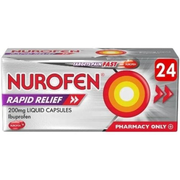 Nurofen Rapid Relief 200Mg Liquid Capsules 24s