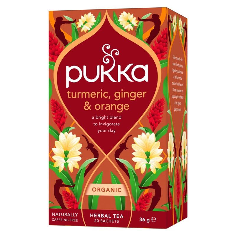 Pukka Herbs, Turmeric Active Organic Herbal Tea 20 Tea Bags