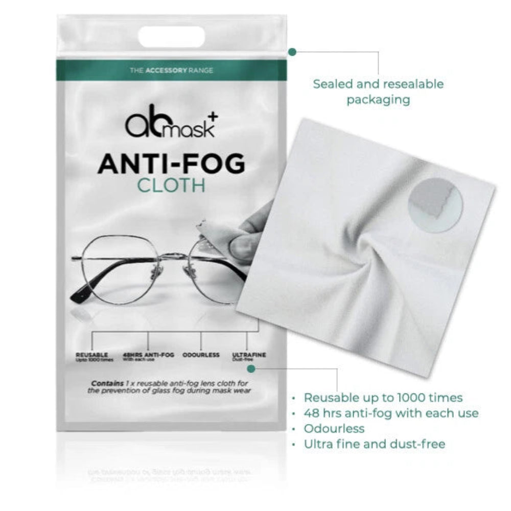 Ab mask+, Anti-Fog Len Cleaning Cloth