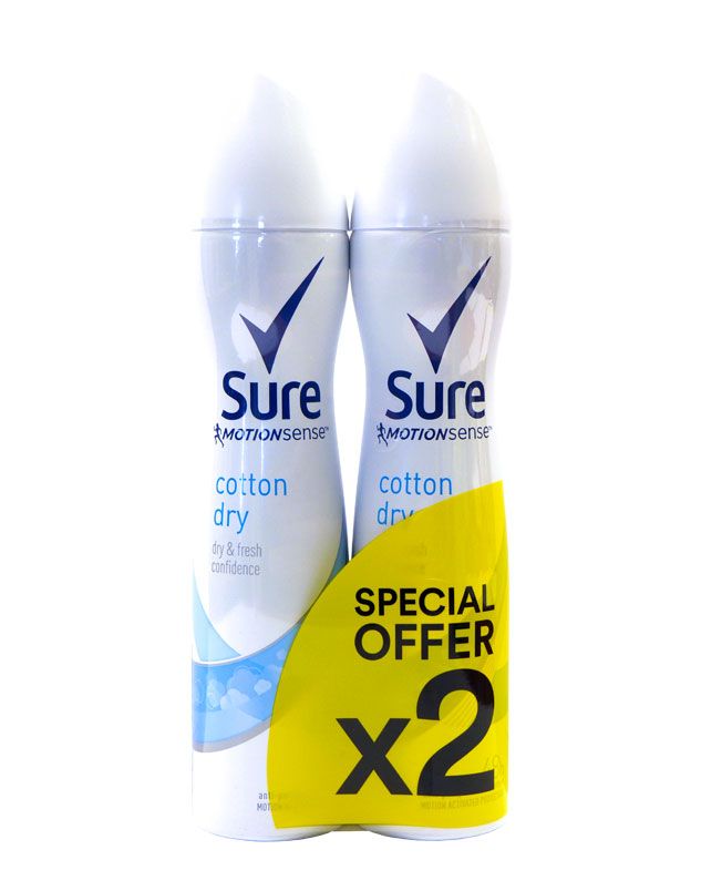 Sure Women Apa Cotton Twinpack 2X250ml