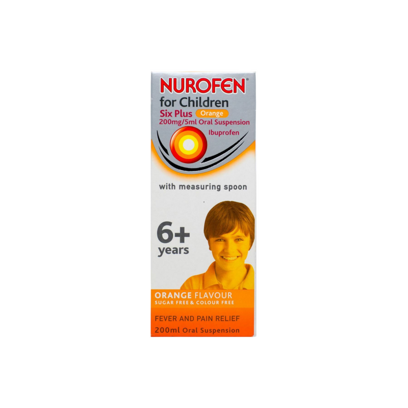Nurofen For Children 6+ Orange 200Mg/5ml Oral Suspension 200ml