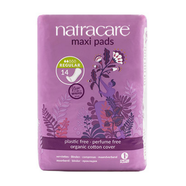 Natracare, Natural Maxi Period Pads Regular 14s Default Title