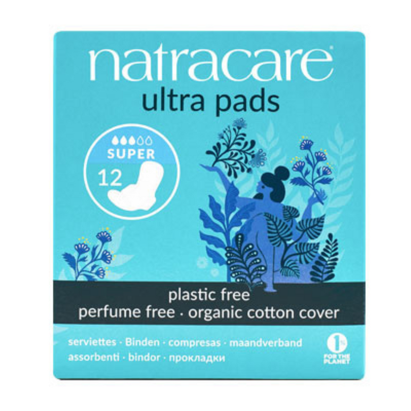 Natracare, Natural Ultra Super Period Pads with Wings 12s Default Title