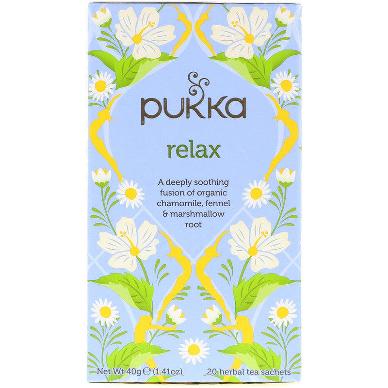 Pukka Herbs, Relax Organic Herbal Tea 20 Sachets Default Title