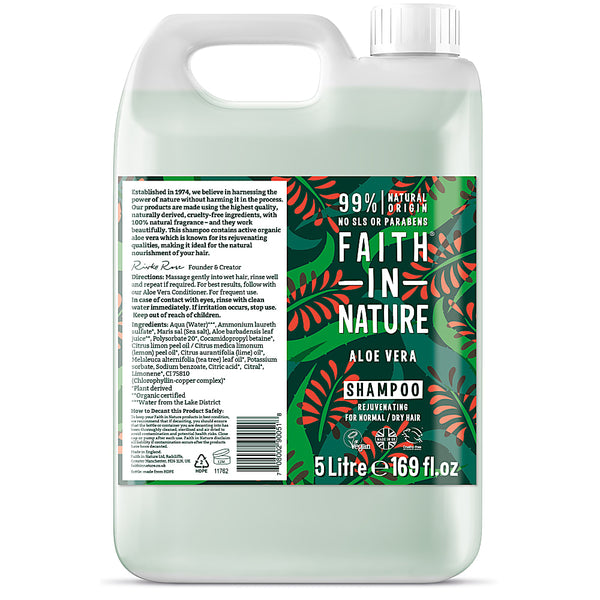 Faith In Nature, Aloe Vera Bulk Shampoo 5L Default Title