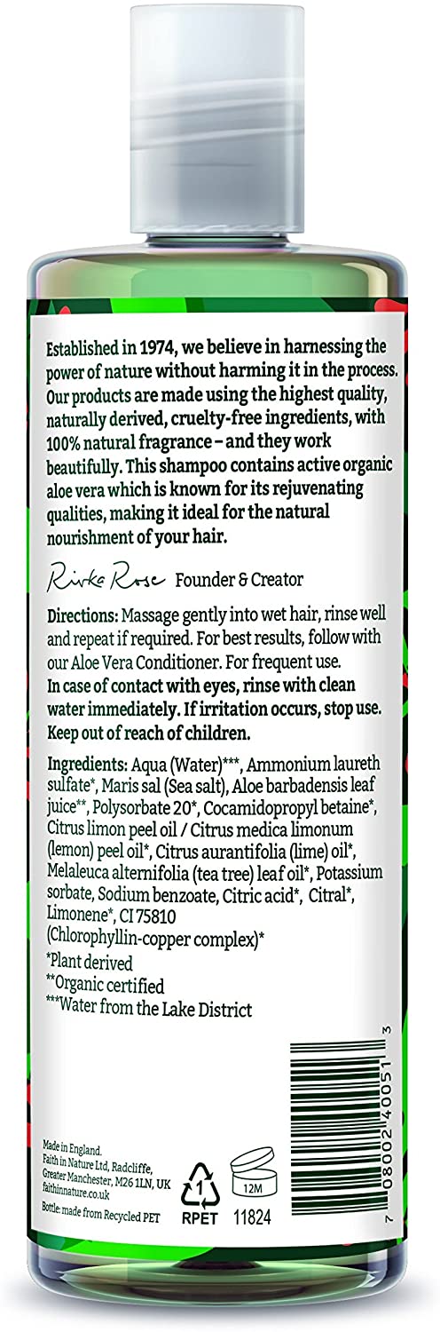 Faith In Nature, Aloe Vera Shampoo 400ml Default Title