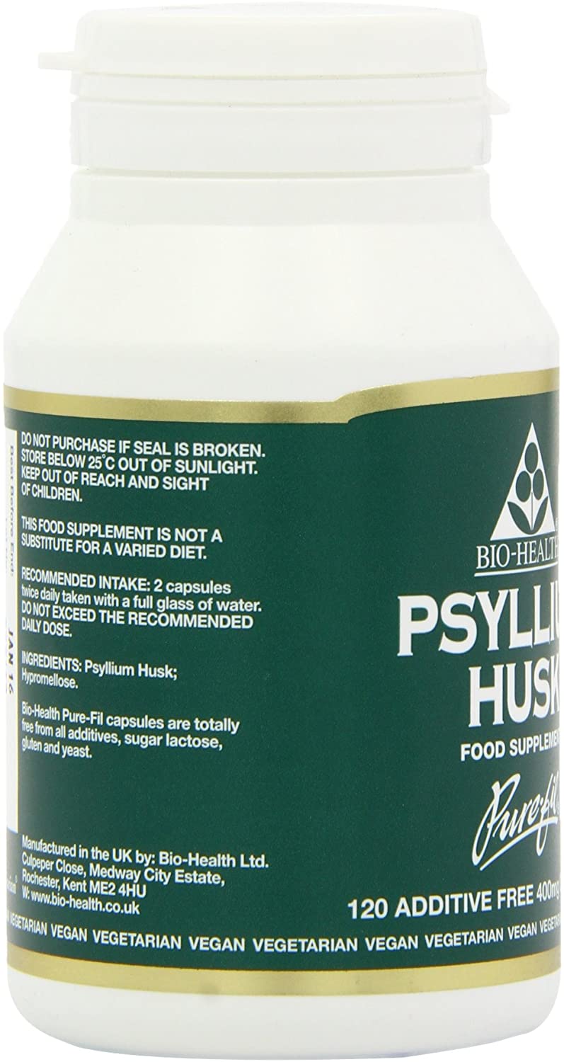 Biohealth, Psyllium Husk 400mg 120 Capsules Default Title
