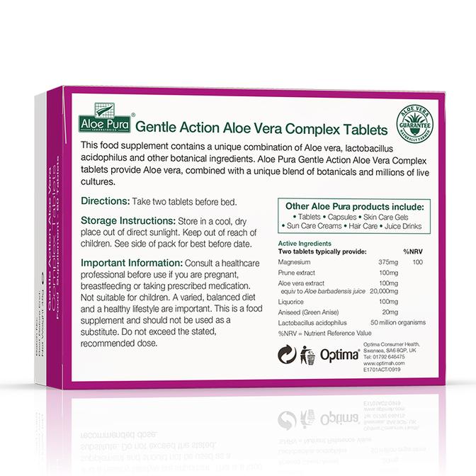 Optima, Gentle Action Aloe Vera Complex 30 Tablets Default Title