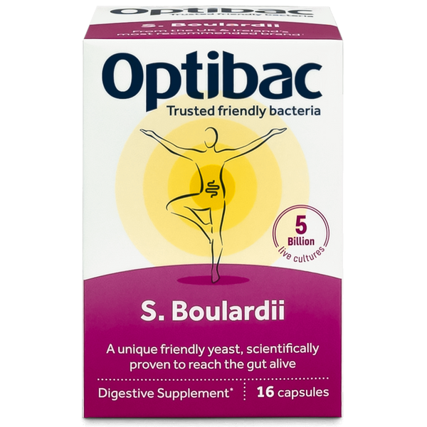 Optibac Probiotics, Saccharomyces Boulardii Capsules 16 Caps