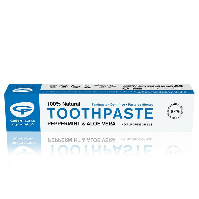 Green People, Organic Peppermint & Aloe Vera Toothpaste 50ml Default Title