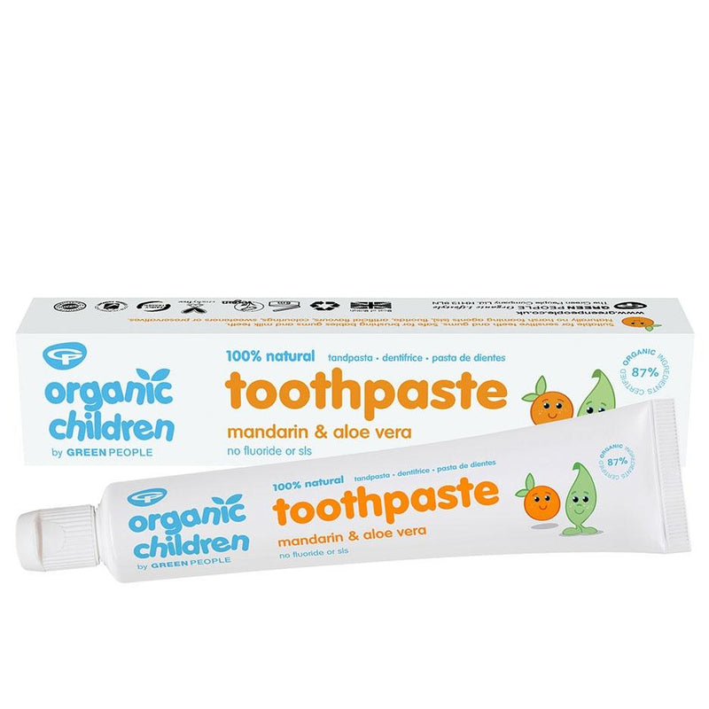 Green People, Organic Children Mandarin & Aloe Vera Toothpaste 50ml Default Title
