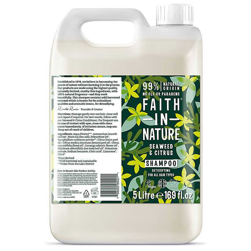 Faith In Nature, Seaweed Shampoo 5L Default Title